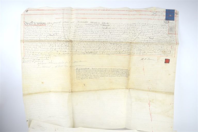 Antique Legal Ephemera British Contract Law Land Inheritance 1858 ...