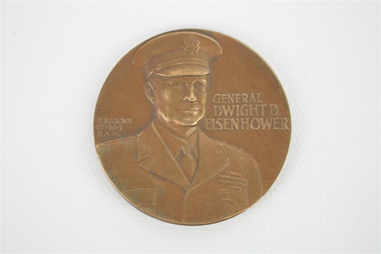 HTF 1969 MACO Bronze Variant Eisenhower Normandy Invasion Medal by E.R ...