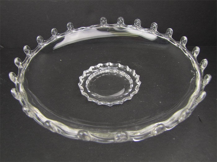 Vintage Heisey Lariat Pattern 9" Fine Glass Dish/Bowl