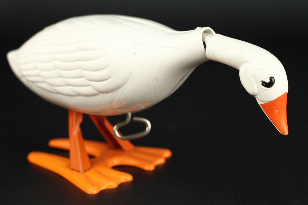 Vintage Marx Gobbling Goose Wind Up Toy w/ Original Box Working VN